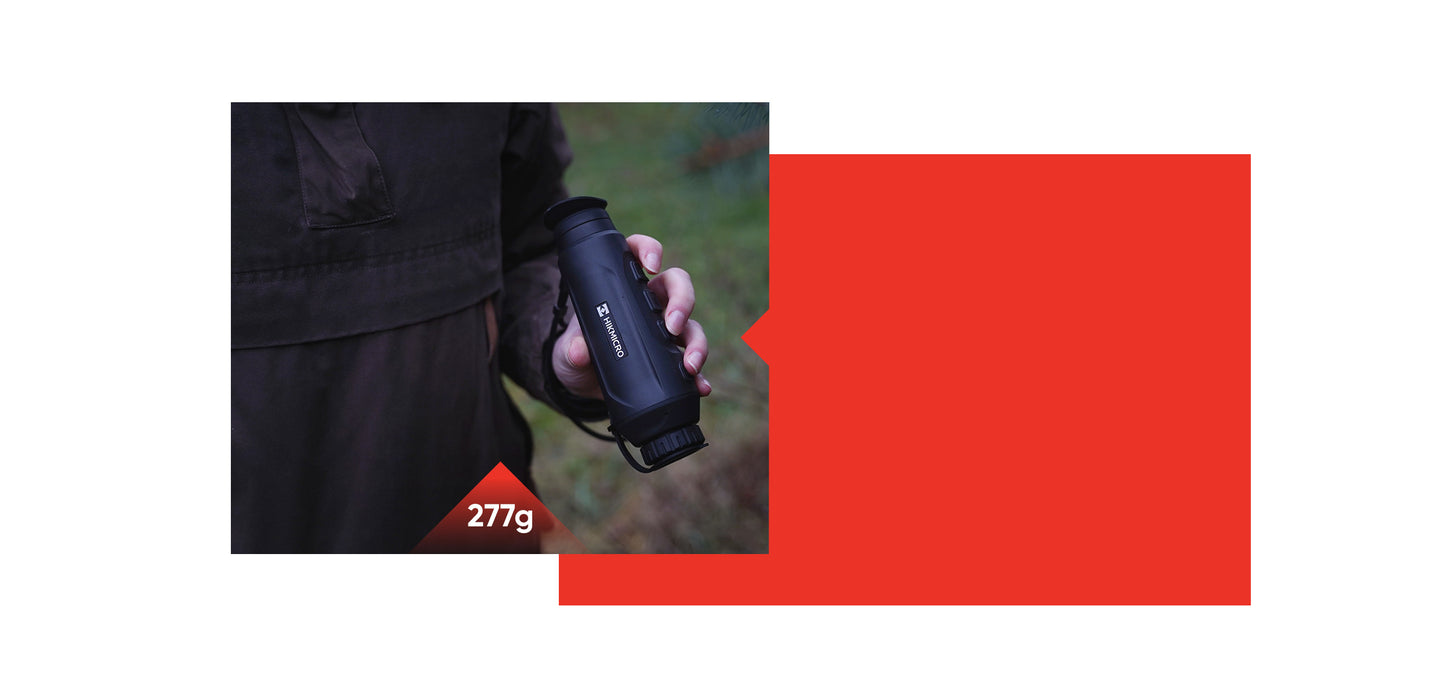 Taille compacte, facile à transporter
HIKMICRO LYNX 2.0 est vraiment de poche - moins de 277 g, il est un partenaire compact dans tous les scénarios.